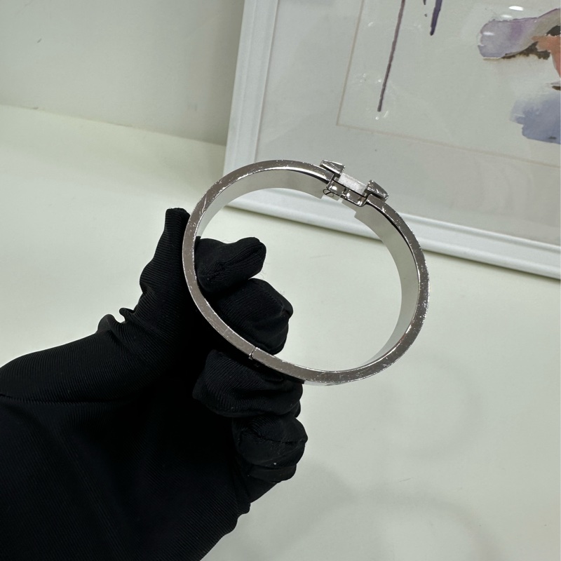 Hermes ClicH 黑銀色 琺瑯 手鐲-6