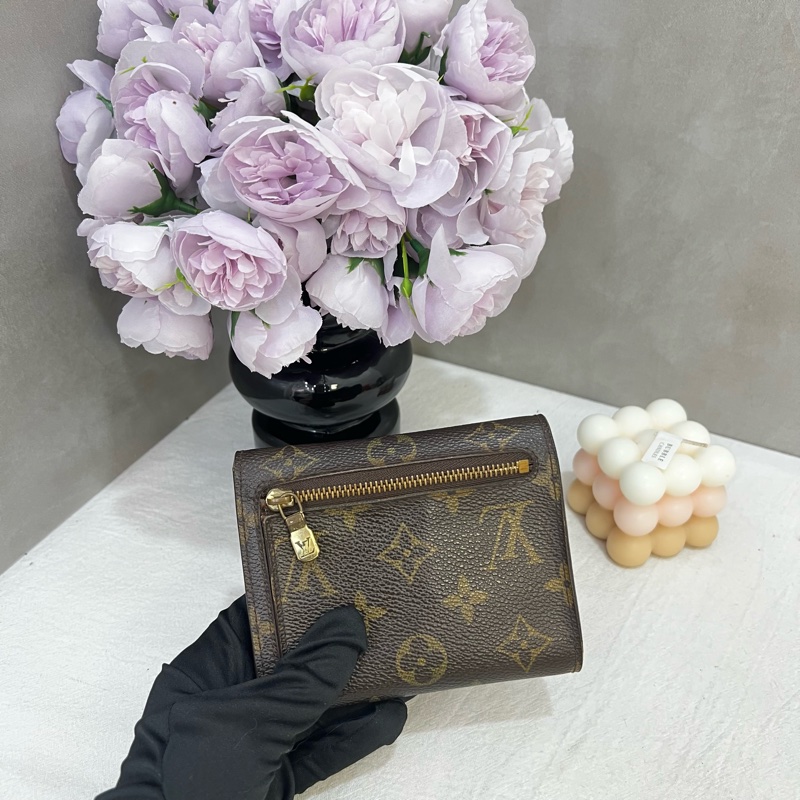 Louis Vuitton 經典曼哈頓扣頭拉鍊短夾-3