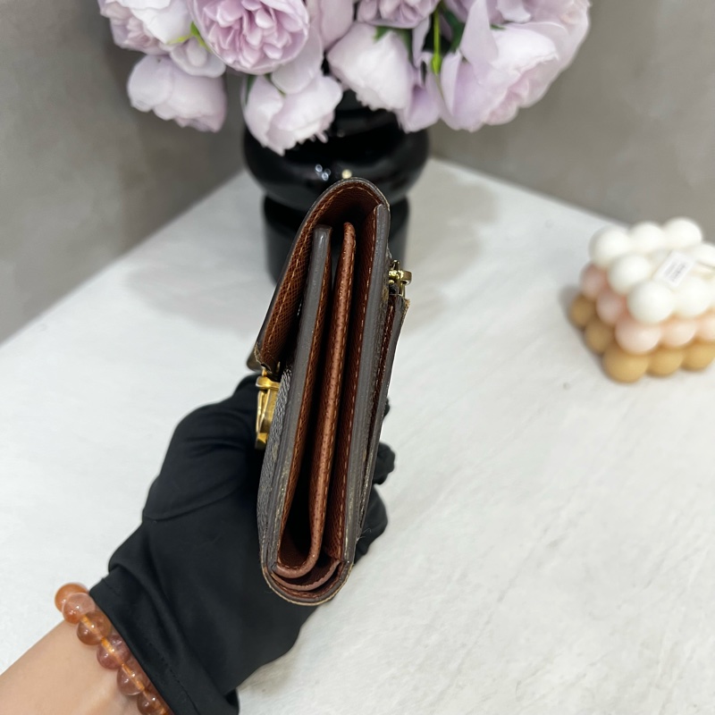 Louis Vuitton 經典曼哈頓扣頭拉鍊短夾-6