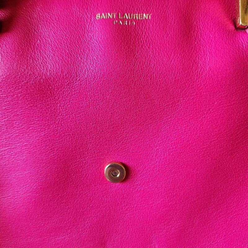 ysl-桃紅色手提托特包-4