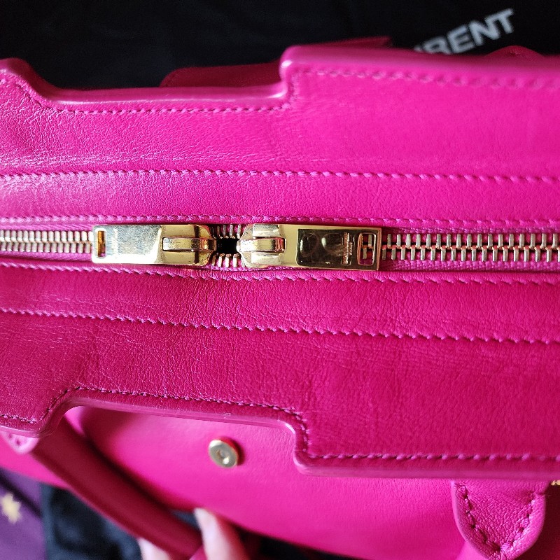 ysl-桃紅色手提托特包-42