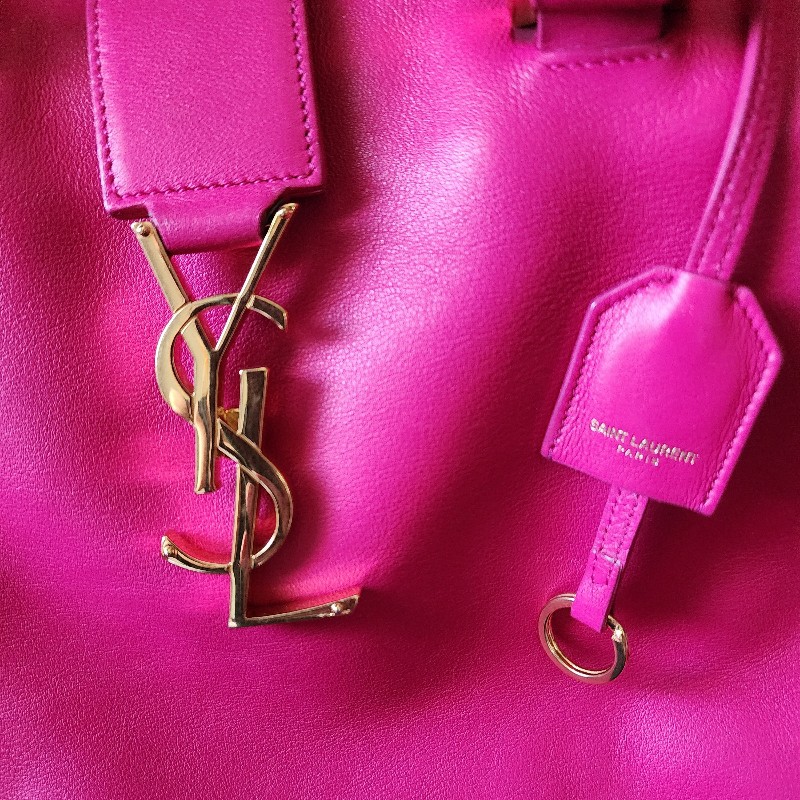 ysl-桃紅色手提托特包-55