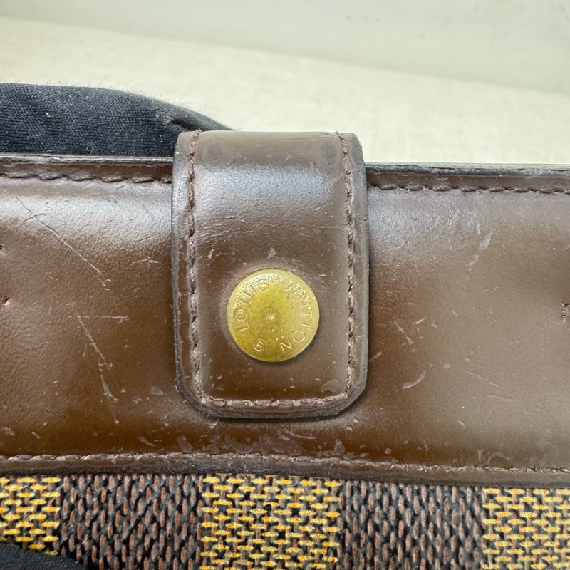 Louis Vuitton 棋盤格拉鏈零錢包兩折短夾-12