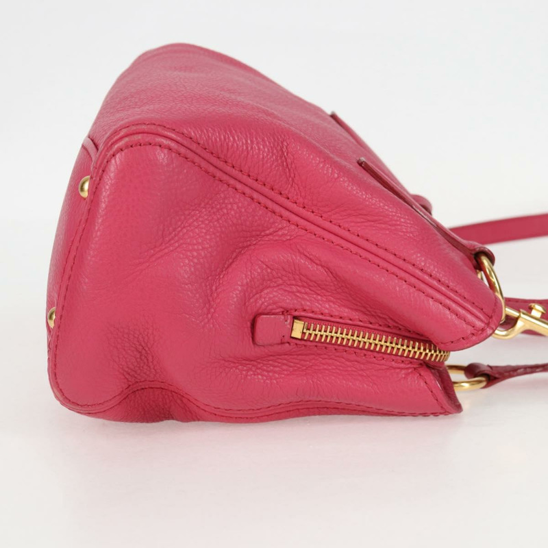 【日本直送】Miu Miu 手提包 皮革 2way 粉紅色金色 正品 am8874V-3