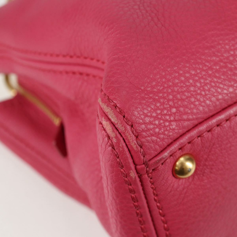 【日本直送】Miu Miu 手提包 皮革 2way 粉紅色金色 正品 am8874V-9