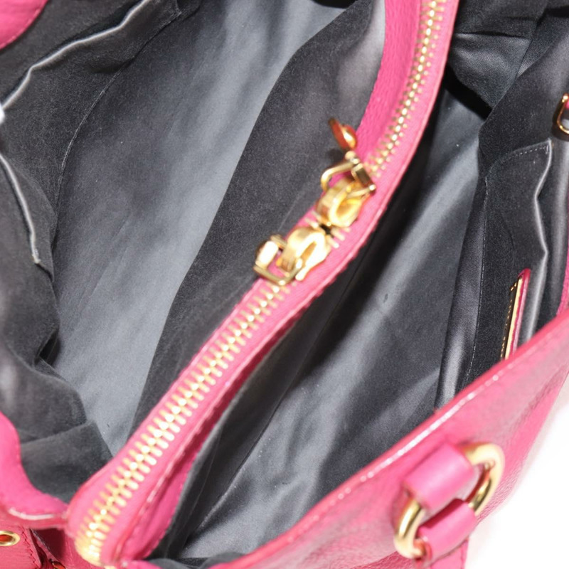 【日本直送】Miu Miu 手提包 皮革 2way 粉紅色金色 正品 am8874V-10