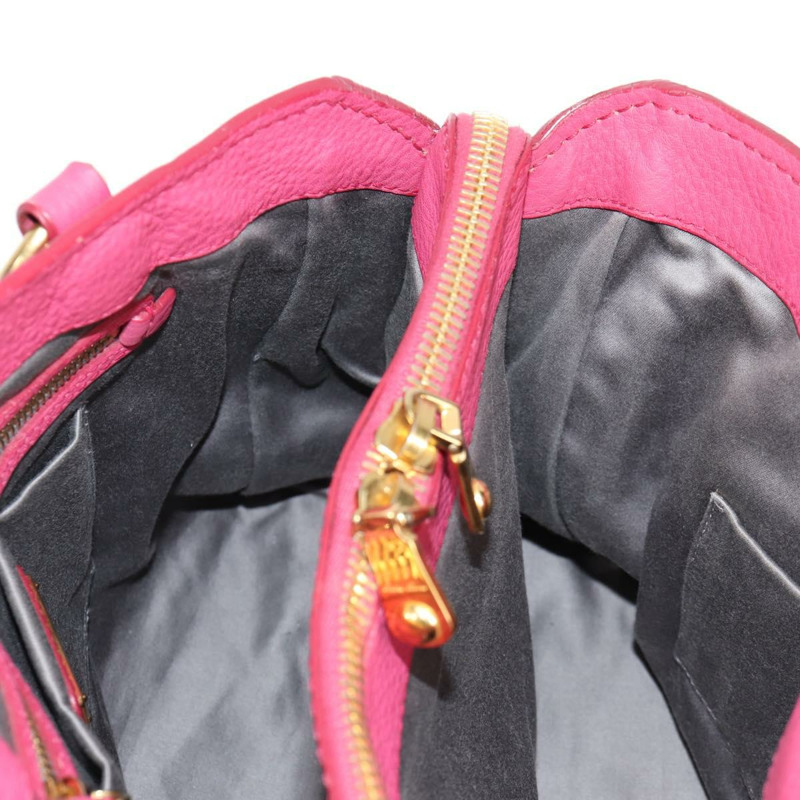 【日本直送】Miu Miu 手提包 皮革 2way 粉紅色金色 正品 am8874V-21
