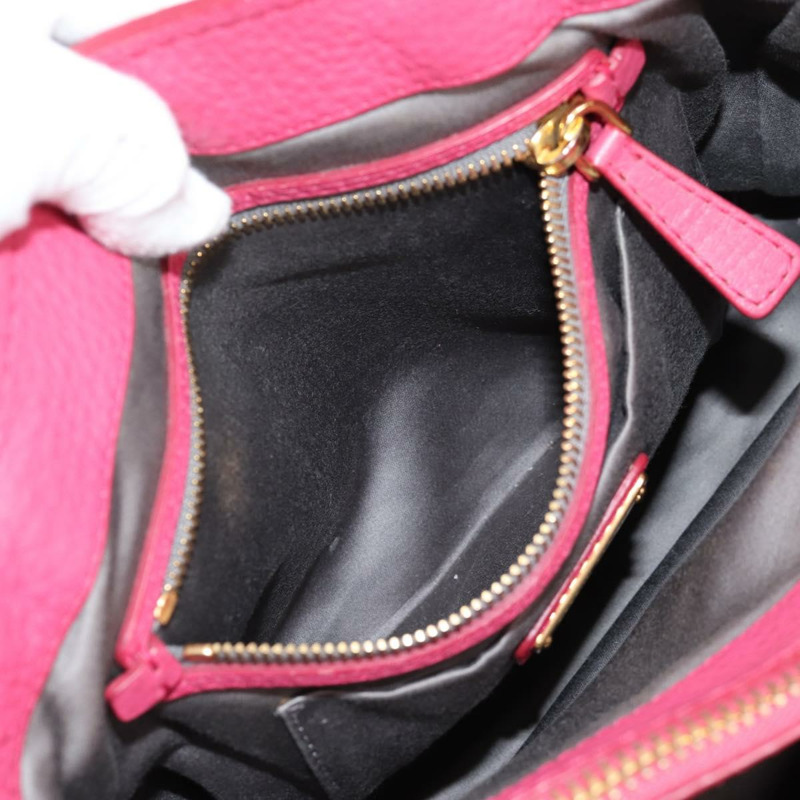 【日本直送】Miu Miu 手提包 皮革 2way 粉紅色金色 正品 am8874V-24