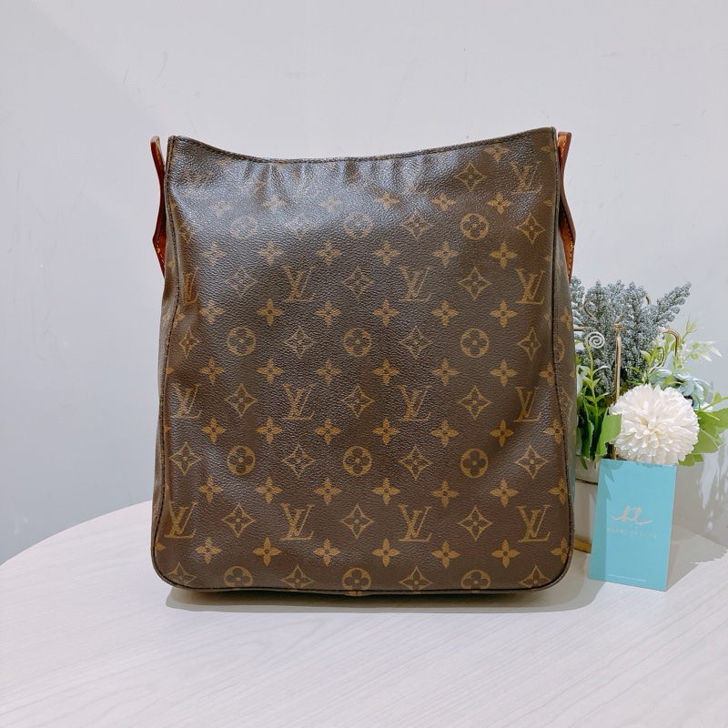 TK1783 Louis Vuitton 路易威登中古大腋下包Vintage Looping GM Shoulder Bag Monogram Canvas-11