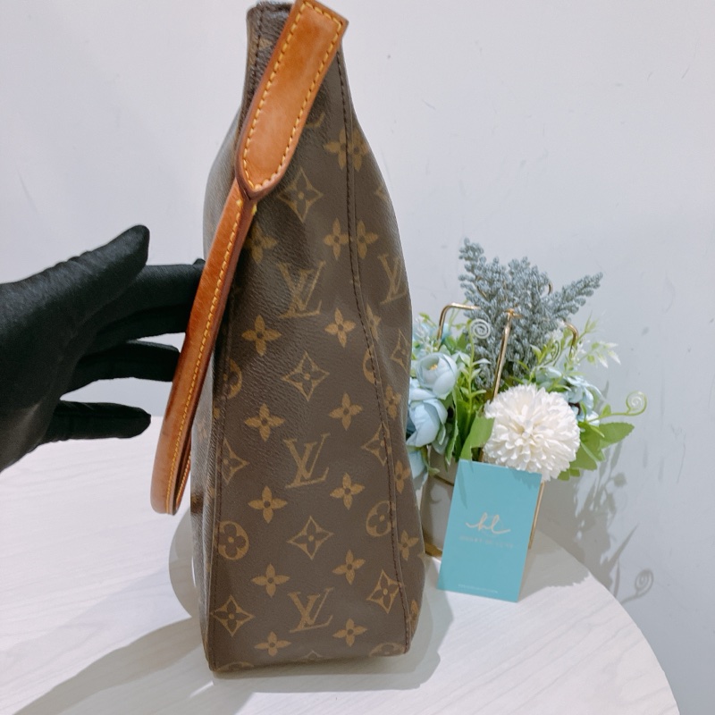 TK1783 Louis Vuitton 路易威登中古大腋下包Vintage Looping GM Shoulder Bag Monogram Canvas-13