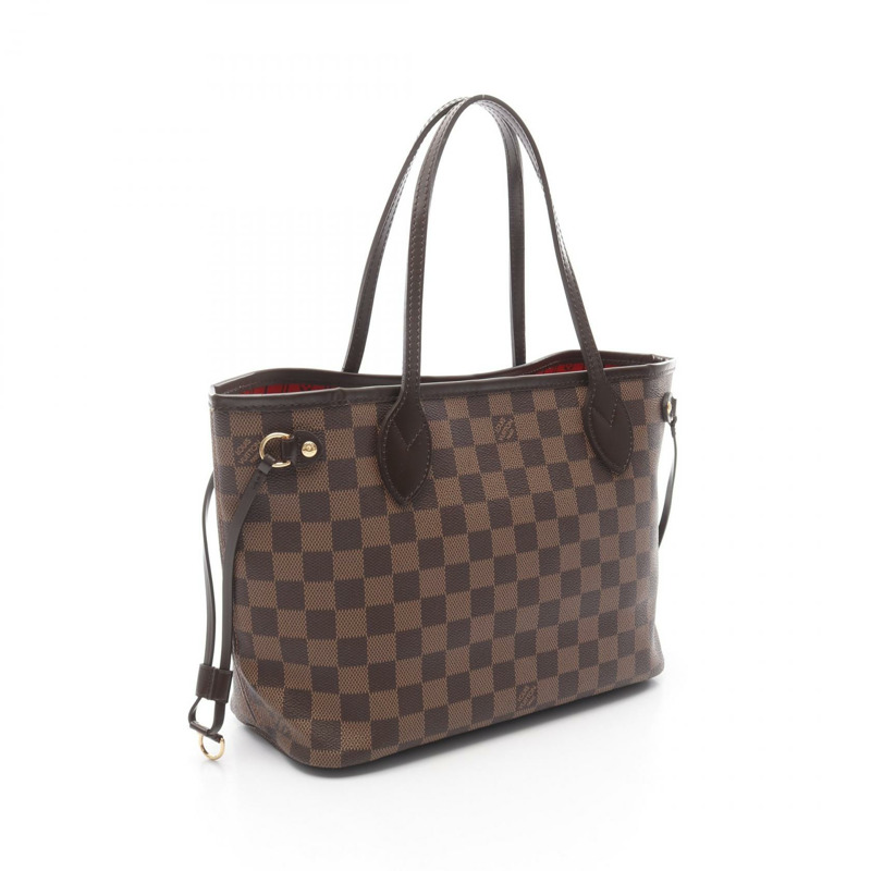 LOUIS VUITTON Neverful PM 單肩托特包 N51109 Damier 帆布 Ebene 二手 LV-1