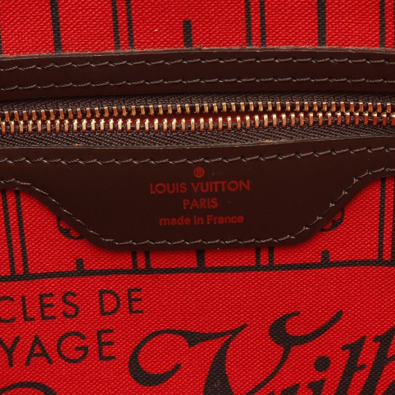 LOUIS VUITTON Neverful PM 單肩托特包 N51109 Damier 帆布 Ebene 二手 LV-3