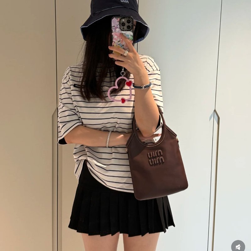 MIUMIU ivy石楠木色mini hobo手提肩背包 20*24 99新配件塵袋-1