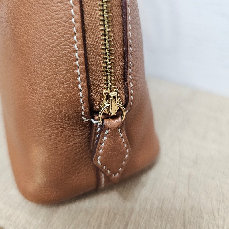 Hermes愛馬仕 37金棕金釦Mini Bolide-7