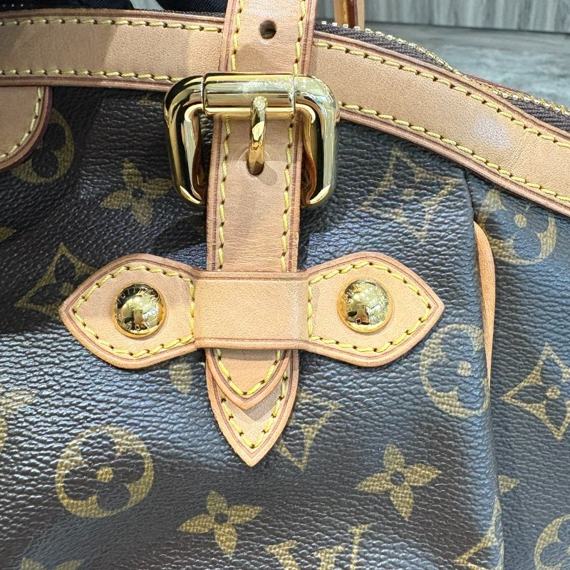 *SHIHNS名牌精品* LV Tivoli GM 手提包 Monogram 帆布皮革棕色-1