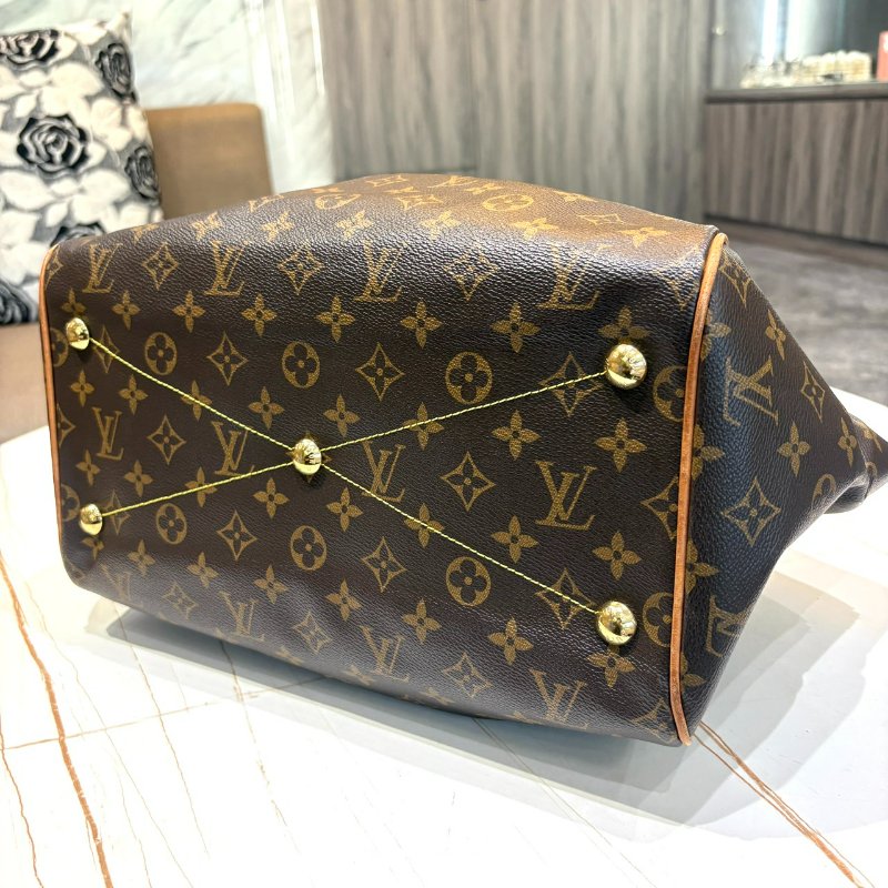 *SHIHNS名牌精品* LV Tivoli GM 手提包 Monogram 帆布皮革棕色-6