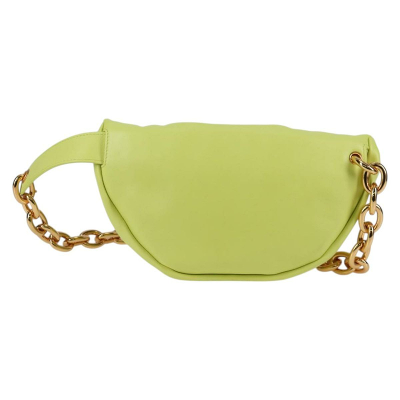 【日本直送】BOTTEGA VENETA 鏈條單肩包 皮革 金色 青檸綠 正品 133411V-1