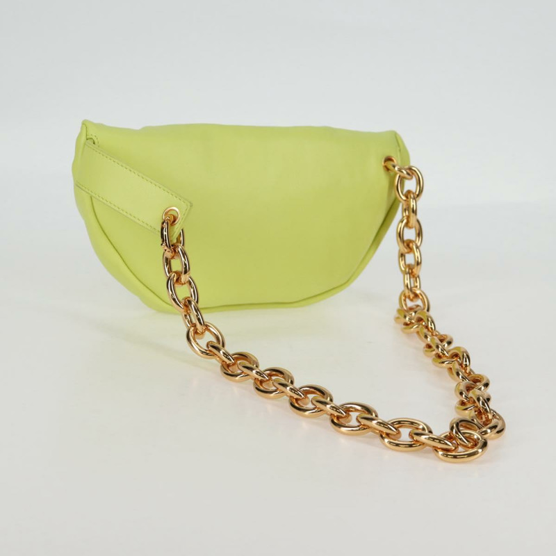 【日本直送】BOTTEGA VENETA 鏈條單肩包 皮革 金色 青檸綠 正品 133411V-6