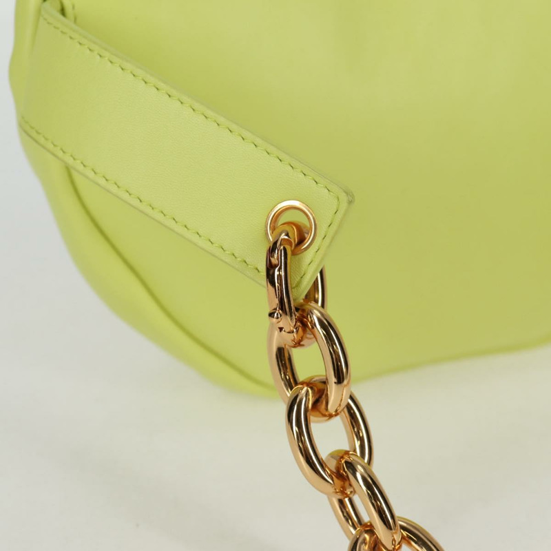 【日本直送】BOTTEGA VENETA 鏈條單肩包 皮革 金色 青檸綠 正品 133411V-8