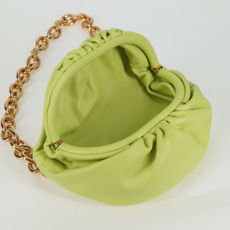 【日本直送】BOTTEGA VENETA 鏈條單肩包 皮革 金色 青檸綠 正品 133411V-18