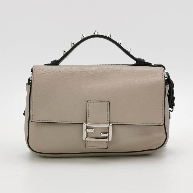 Fendi Double MicroMicro 牛皮 蛇皮 雙面小惡魔 雙F扣環 斜背包 肩背包-4