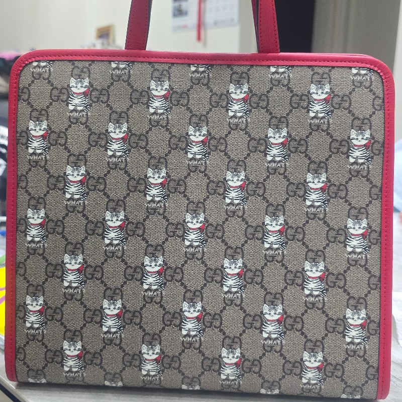 GUCCI 2025年 童包--貓咪滿版-1