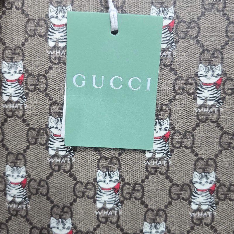 GUCCI 2025年 童包--貓咪滿版-3