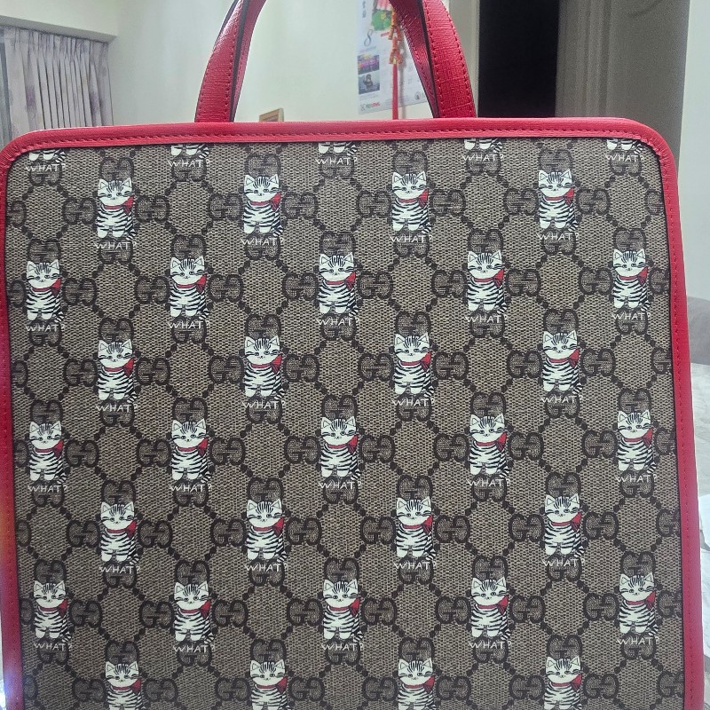 GUCCI 2025年 童包--貓咪滿版-6