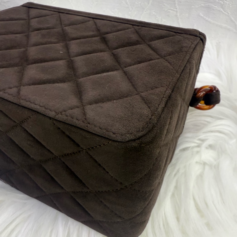 Chanel Vintage Tortoise Box Bag-9