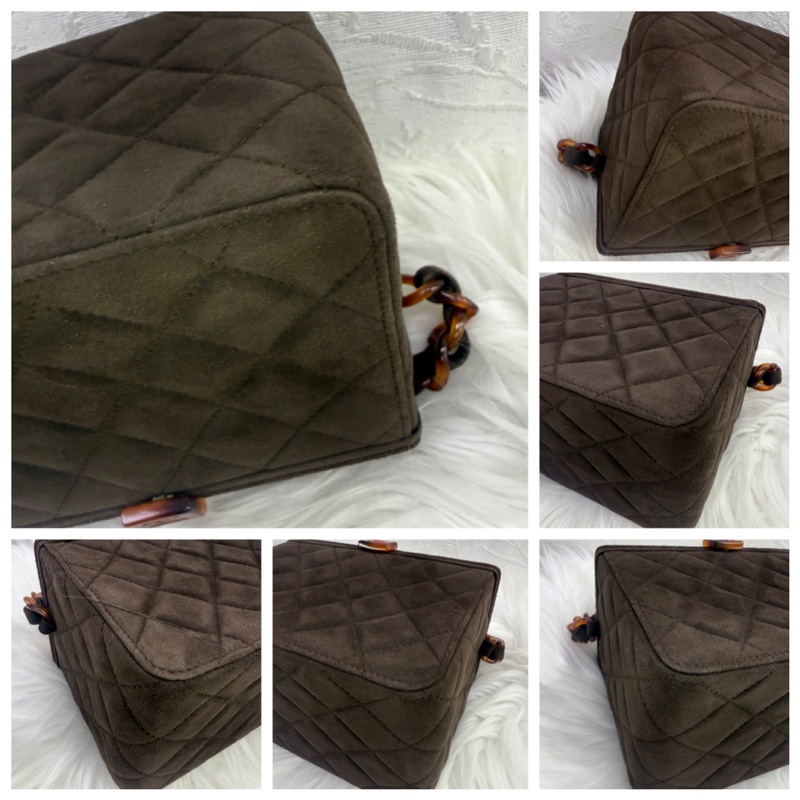 Chanel Vintage Tortoise Box Bag-10