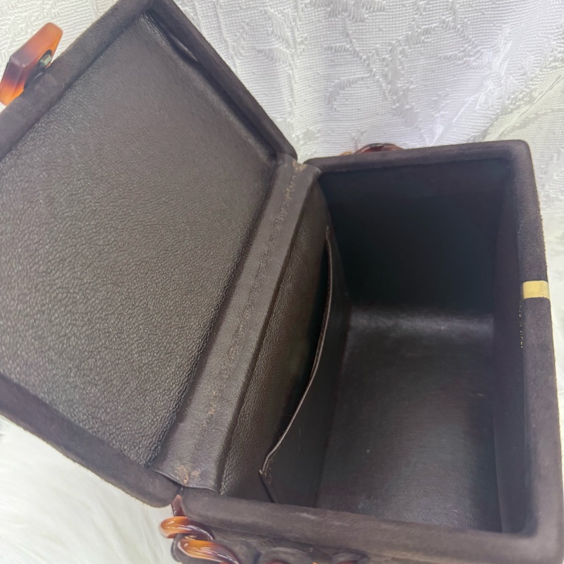 Chanel Vintage Tortoise Box Bag-13