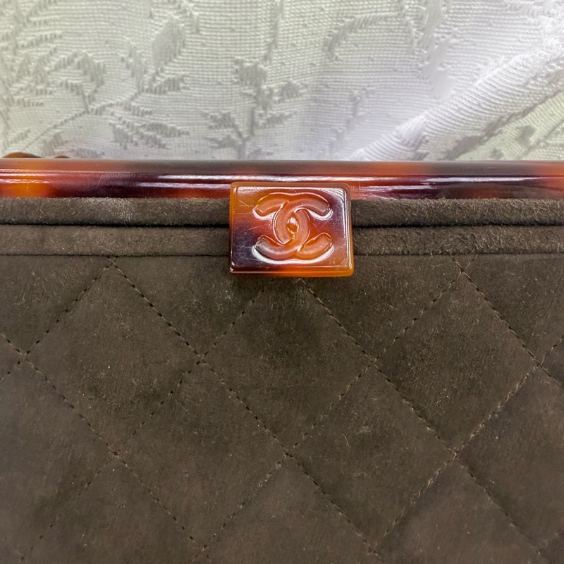 Chanel Vintage Tortoise Box Bag-15