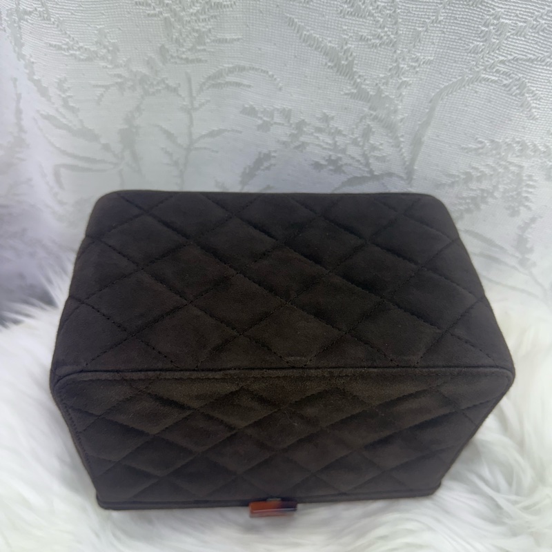 Chanel Vintage Tortoise Box Bag-19