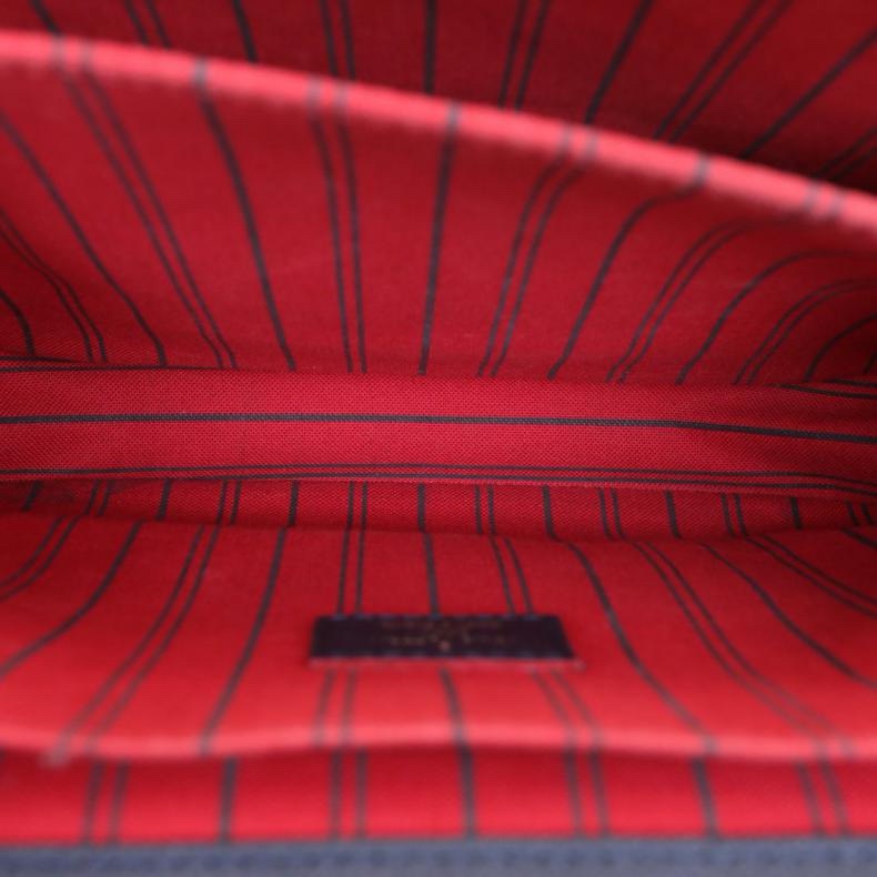 LOUIS VUITTON(路易威登) Metis Pochette 郵差包 墨藍色  金扣 2018 老花壓紋-4