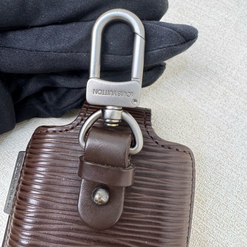 Louis Vuitton 咖啡色水波紋多功能鑰匙包-10