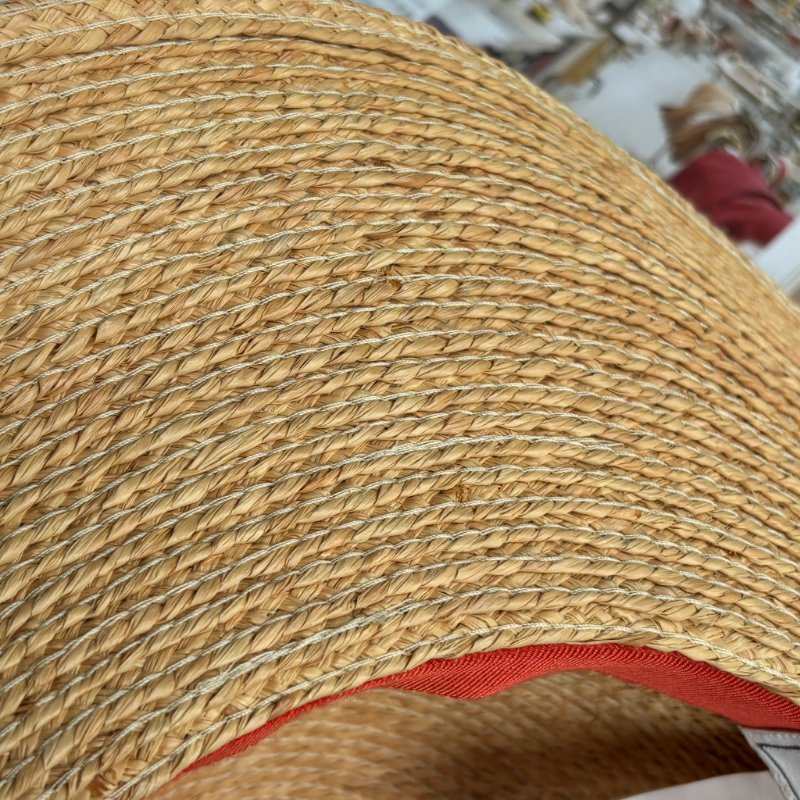 ::HERMES:: 愛馬仕 Eglantine Bloom女士帽子 絲巾草編帽 草帽 遮陽帽(59)-16