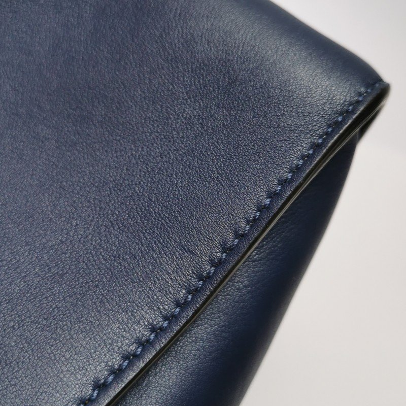 Fendi Peekaboo 躲貓貓 大號 牛皮 純色 扭鎖 手提包-17