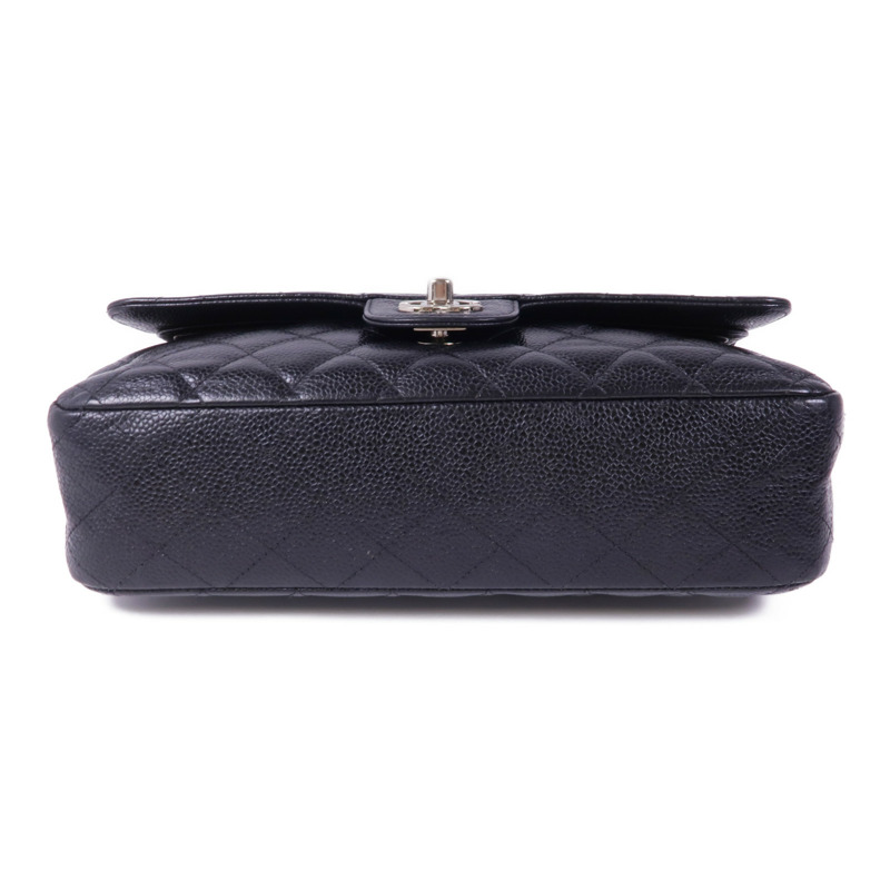 CHANEL 牛皮皮革Classic 25銀扣手挽肩背兩用袋-3