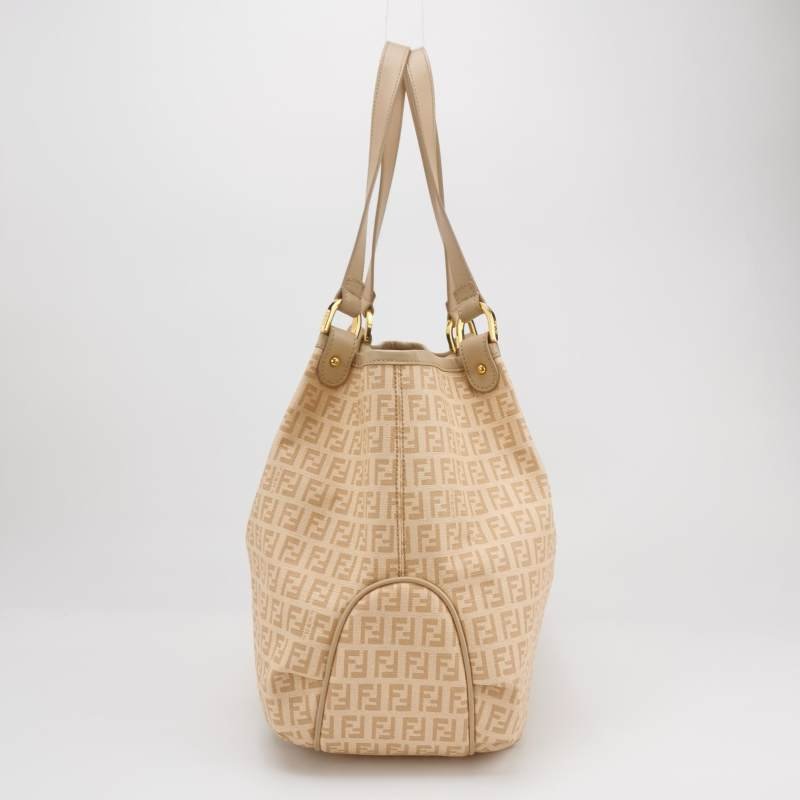 Fendi 牛皮 雙F 老花 金屬扣 單肩包-3