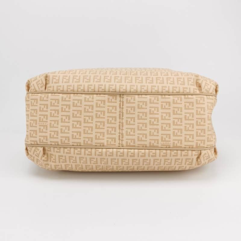 Fendi 牛皮 雙F 老花 金屬扣 單肩包-5