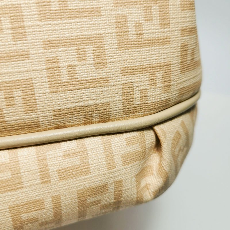 Fendi 牛皮 雙F 老花 金屬扣 單肩包-15