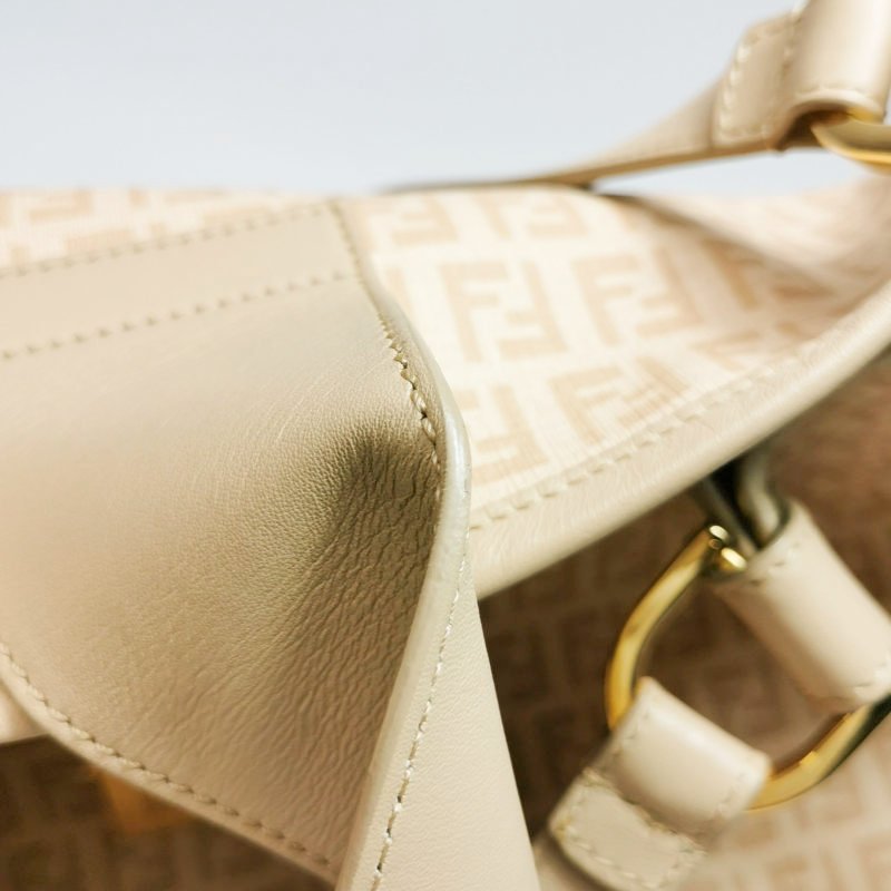 Fendi 牛皮 雙F 老花 金屬扣 單肩包-19