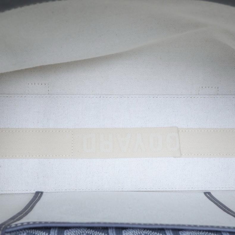 GOYARD(高雅德) Rouette 翻蓋 Tote 小號 31 灰色 PVC 銀扣-4