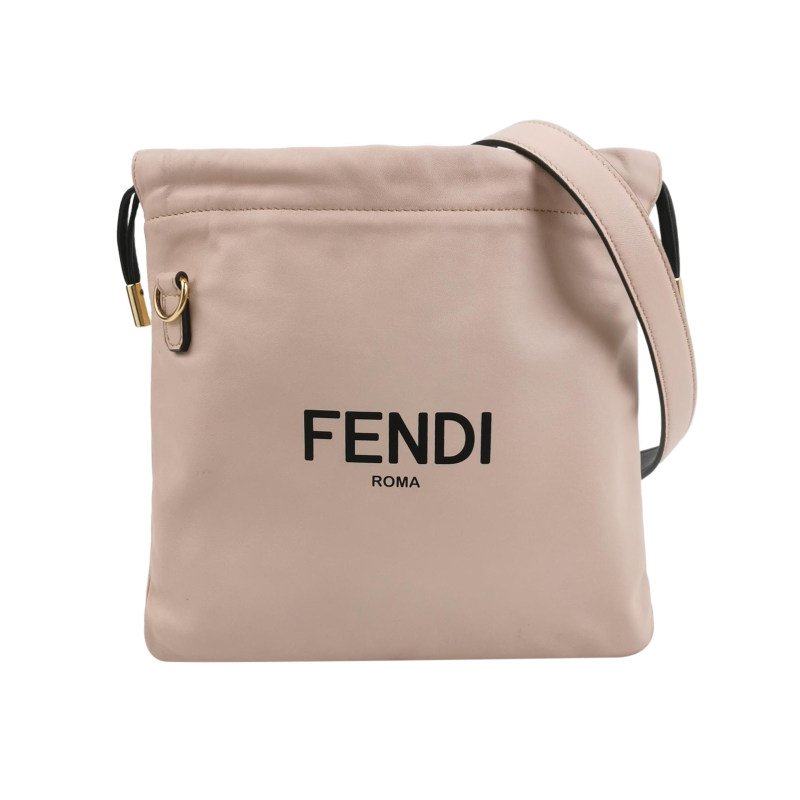 Fendi Pack 牛皮 純色 字母 Logo 斜背包 單肩包-0