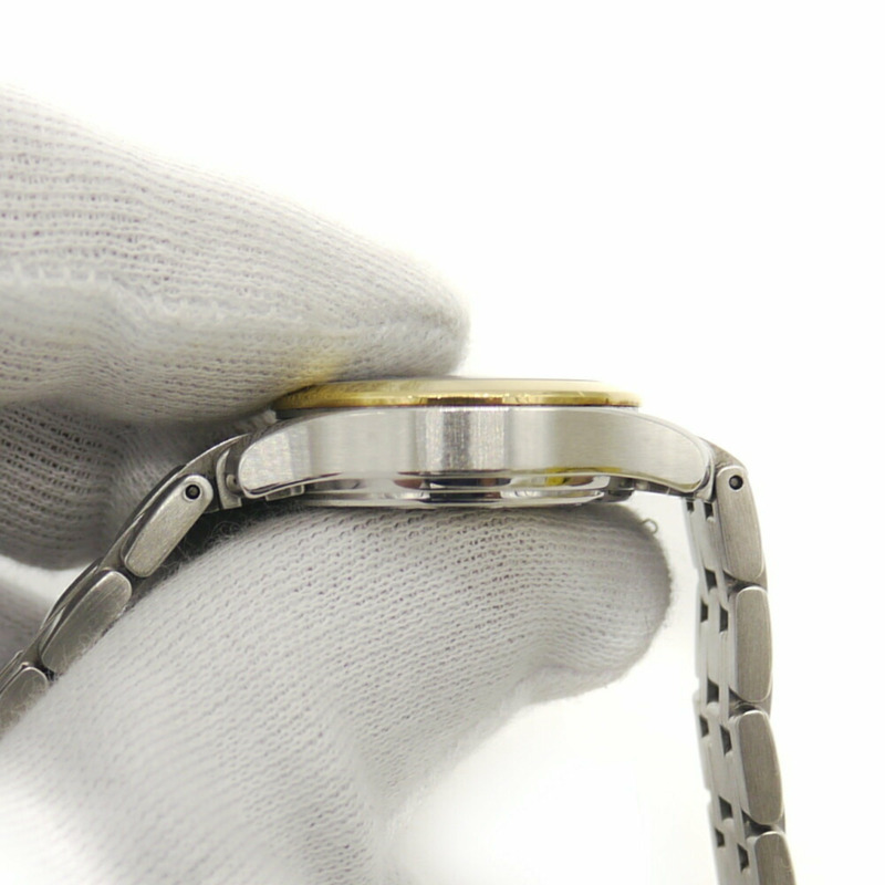 歐米茄海馬系列 120 女士石英腕錶,18K 金雙色藍色錶盤,196.1501-4