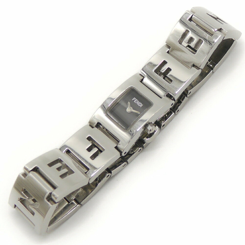 FENDI 3150L 方形石英女錶,黑色錶盤-7