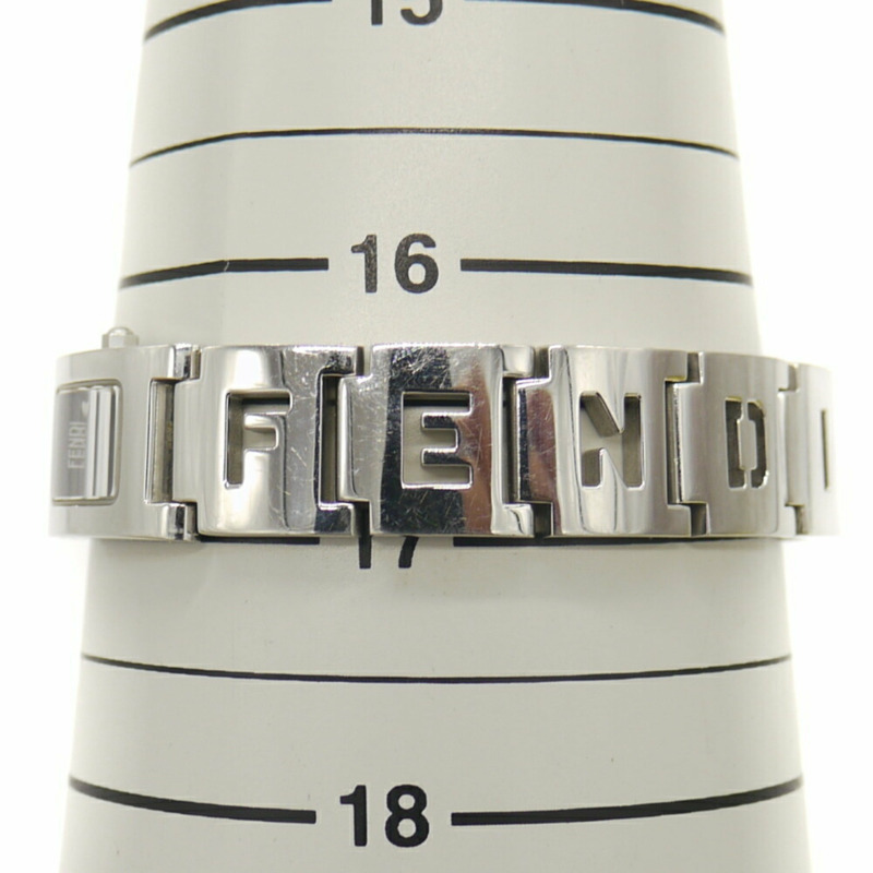 FENDI 3150L 方形石英女錶,黑色錶盤-9