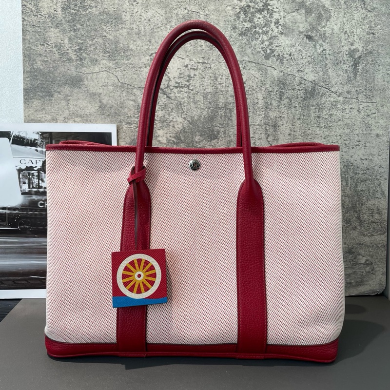 HERMES 愛馬仕 Garden Party 花園 36 尺寸約36*27cm D刻-0