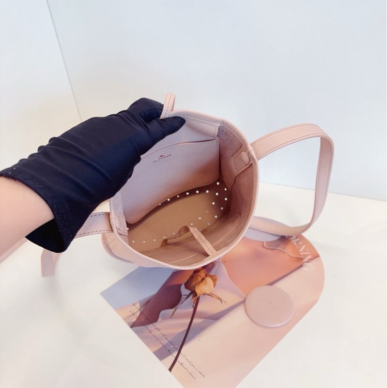 Delvaux 德爾沃 裸粉色 牛皮 Pin Toy mini 水桶包 約22*20*10-6