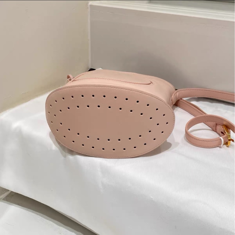 Delvaux 德爾沃 裸粉色 牛皮 Pin Toy mini 水桶包 約21*20*10 無鏡子-2